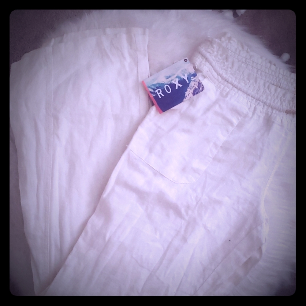 Roxy linen pants